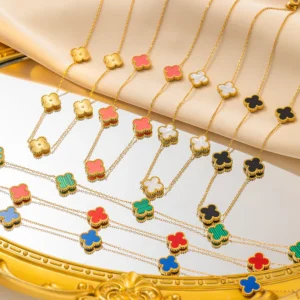 collar 5 treboles vc colores +cajaregalo