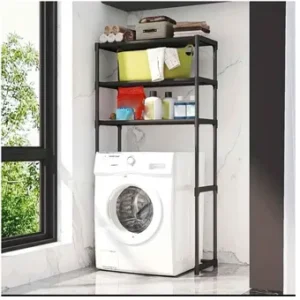 estante de baÑo y lavadora